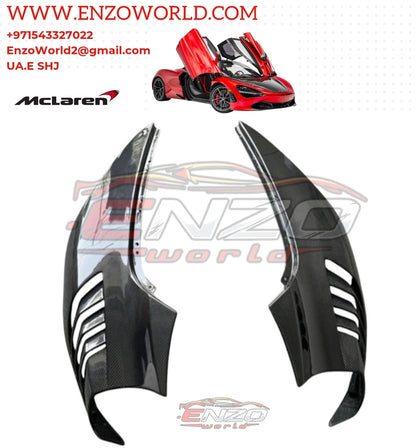Mclaren 720S Carbon Fiber Style Front Fender SET