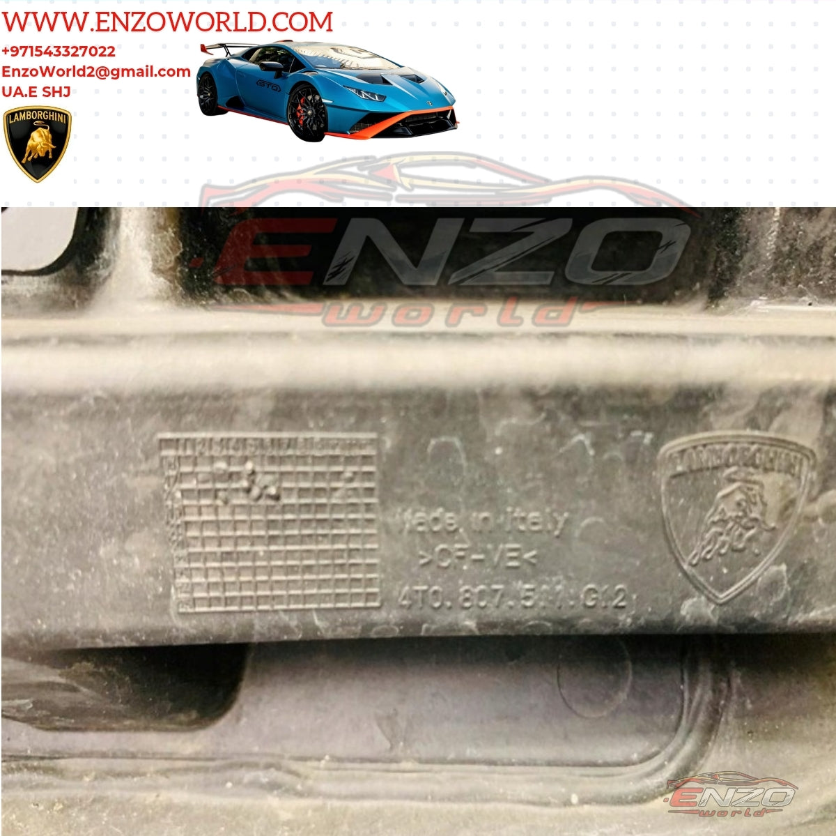 Lamborghini Huracan Performante Rear Bumper With Spoiler Wings