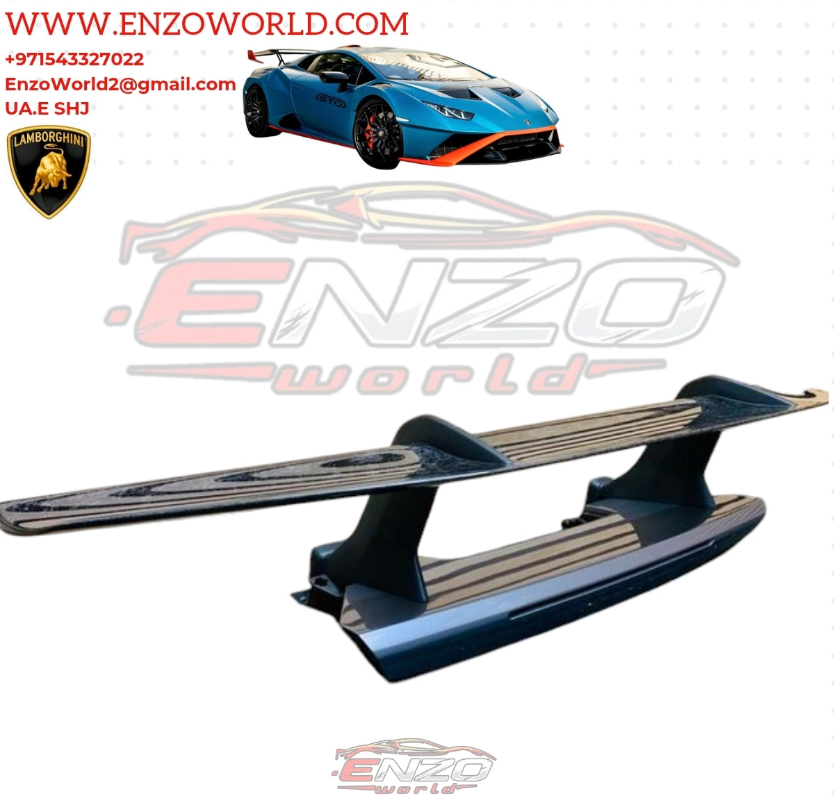 Lamborghini Huracan Performante Rear Bumper With Spoiler Wings