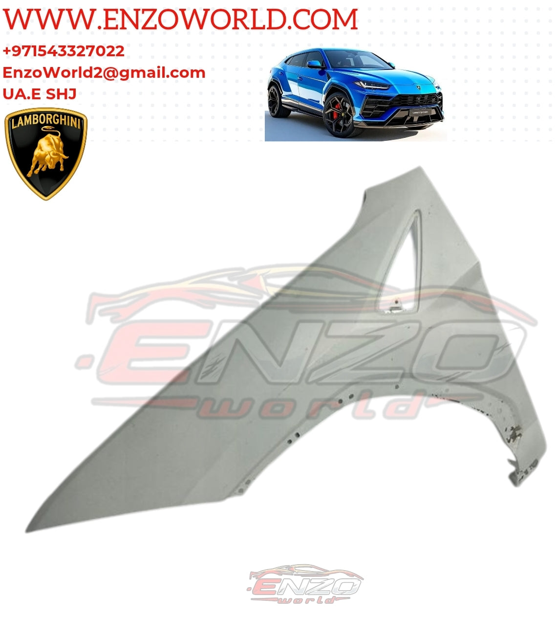 Lamborghini Urus Performante Front Fender L/H OEM:4ML821105A