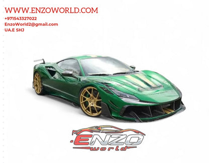 Mansory Style  Full Body Kit for Ferrari F8 spider  Carbon Fiber Glossy