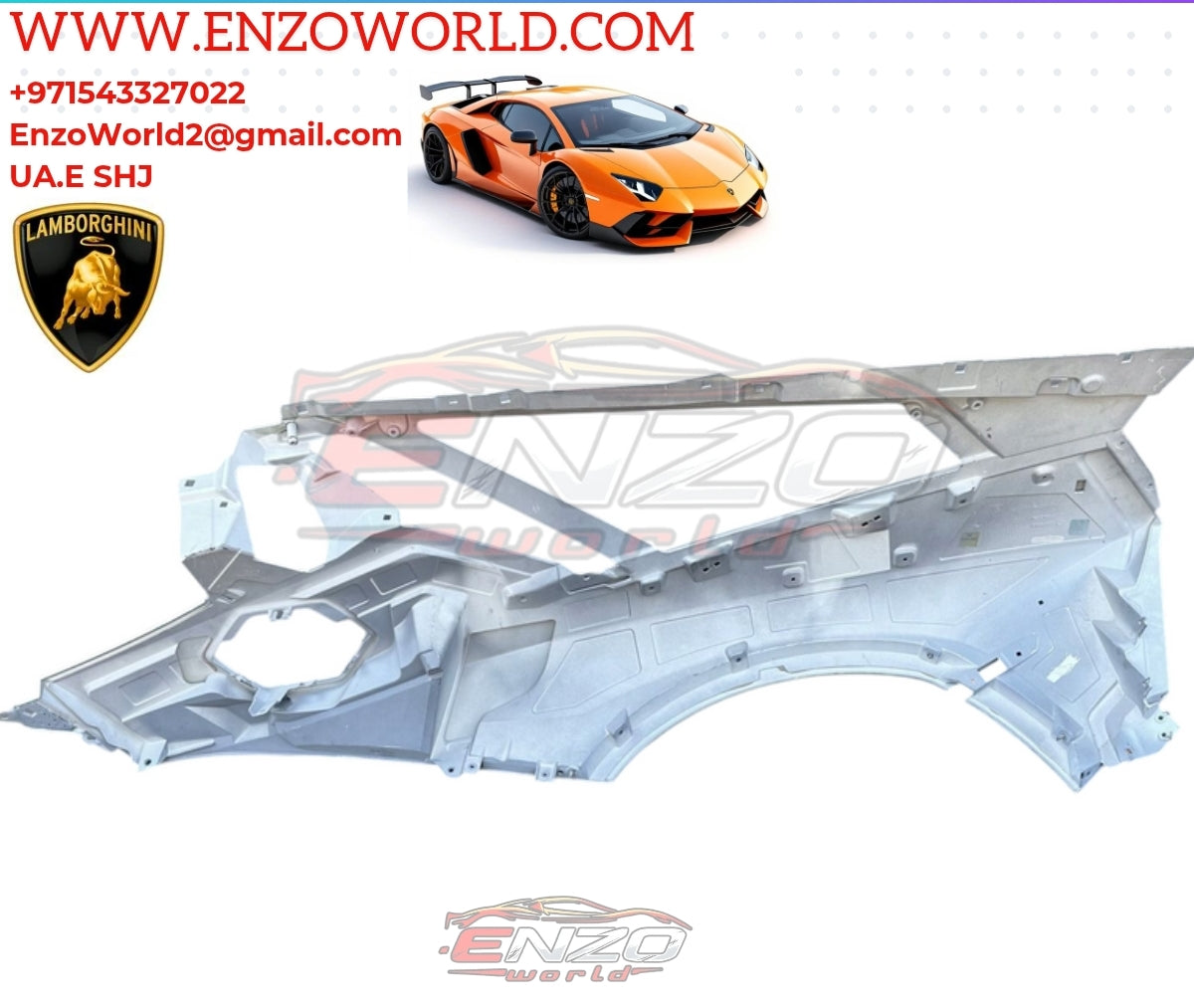 Lamborghini Aventador SV Fender R/H Cover OEM:470854960d