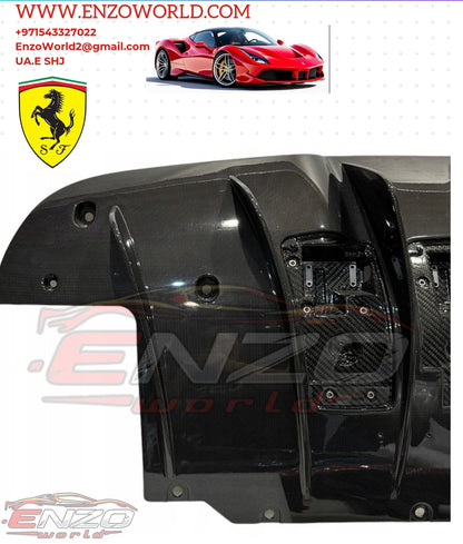 Ferrari 488GTB Rear Carbon Fiber Diffuser OE : 86371600