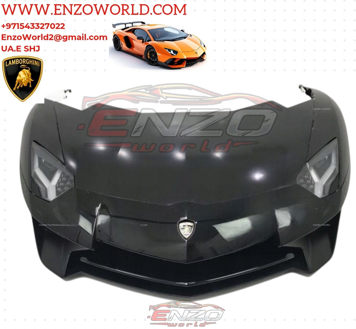 Lamborghini Aventador LP750 Full Front Car Face