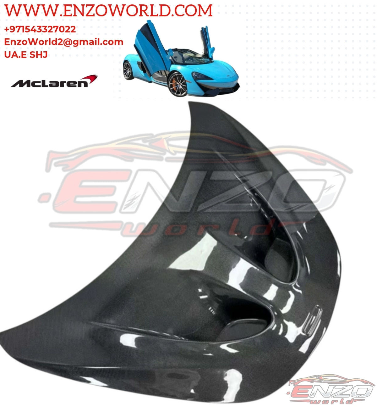 Mclaren 570S Front Hood P1 Style High Quality Carbon Fiber