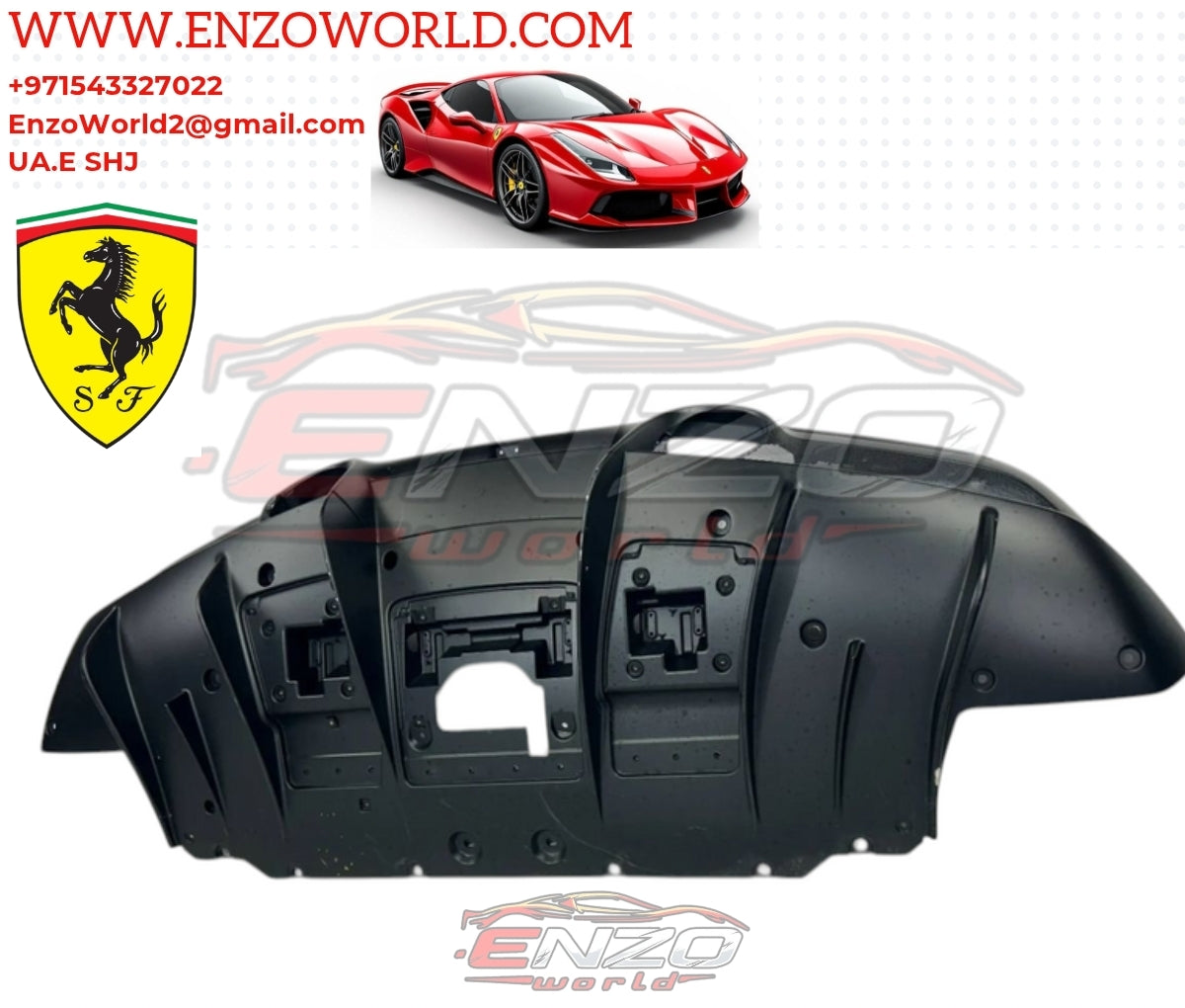 Ferrari F8 TRIBUTO Rear Diffuser OE : 000863542