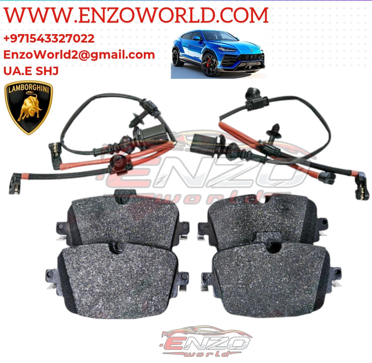 Lamborghini Urus Rear Brake Pad Set OEM: 4M0698451AA