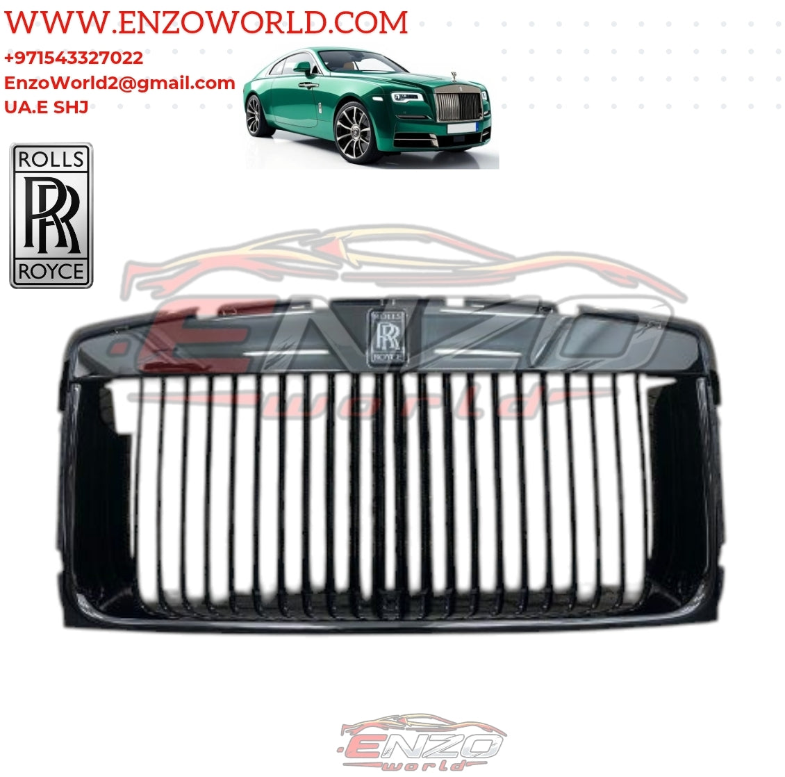 Rolls Royce Wraith / Dawn Front Grill Black Badge