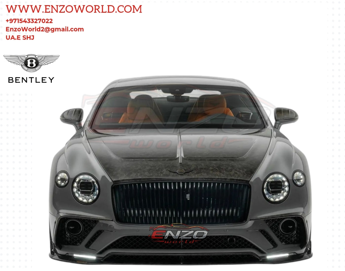 Front show Grill Bentley Continental GT 2020 > High quality Carbon Fiber