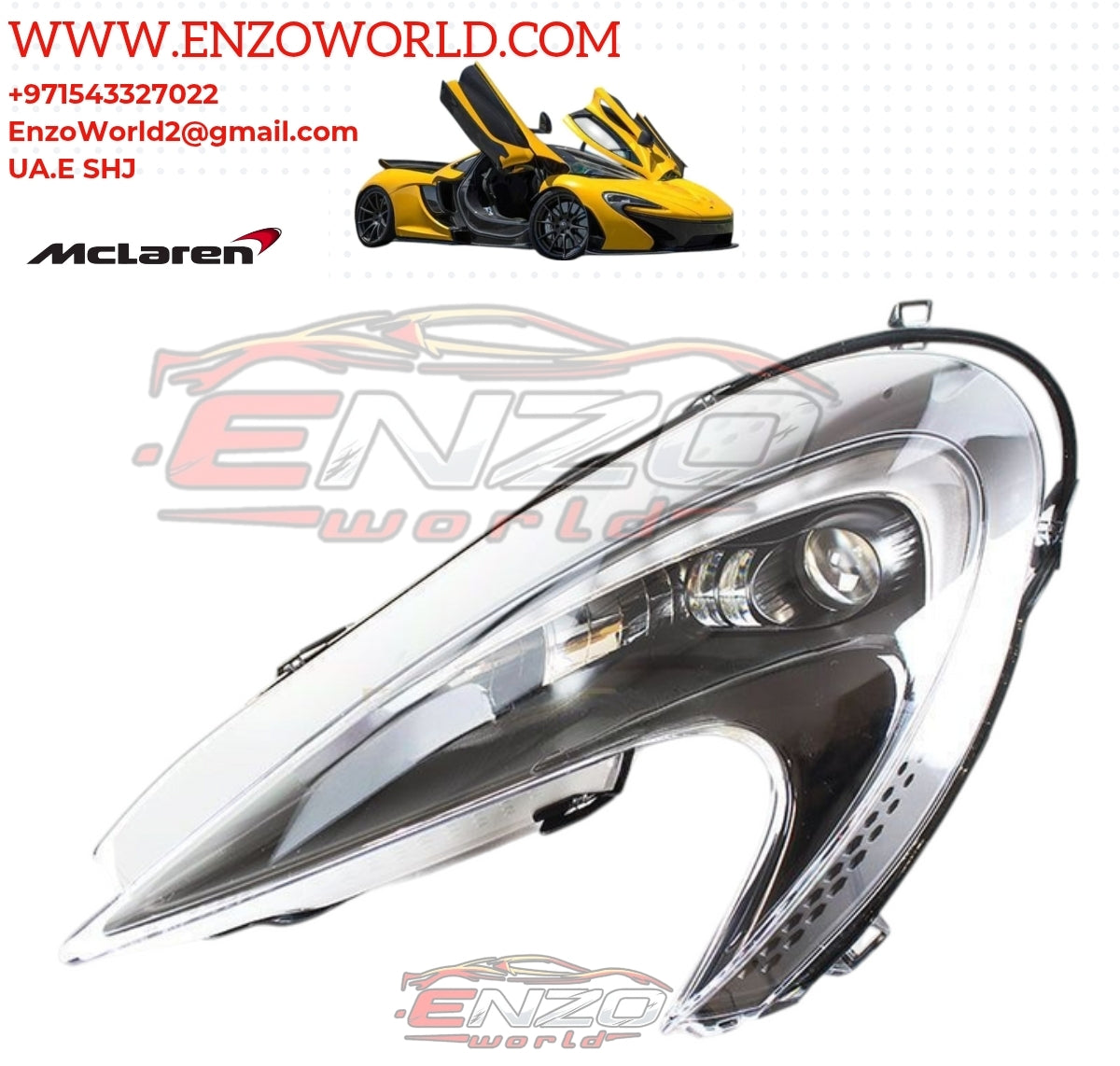 MCLAREN P1 HEADLIGHTS SET OE:12A3352CP،OE: 12A3353CP