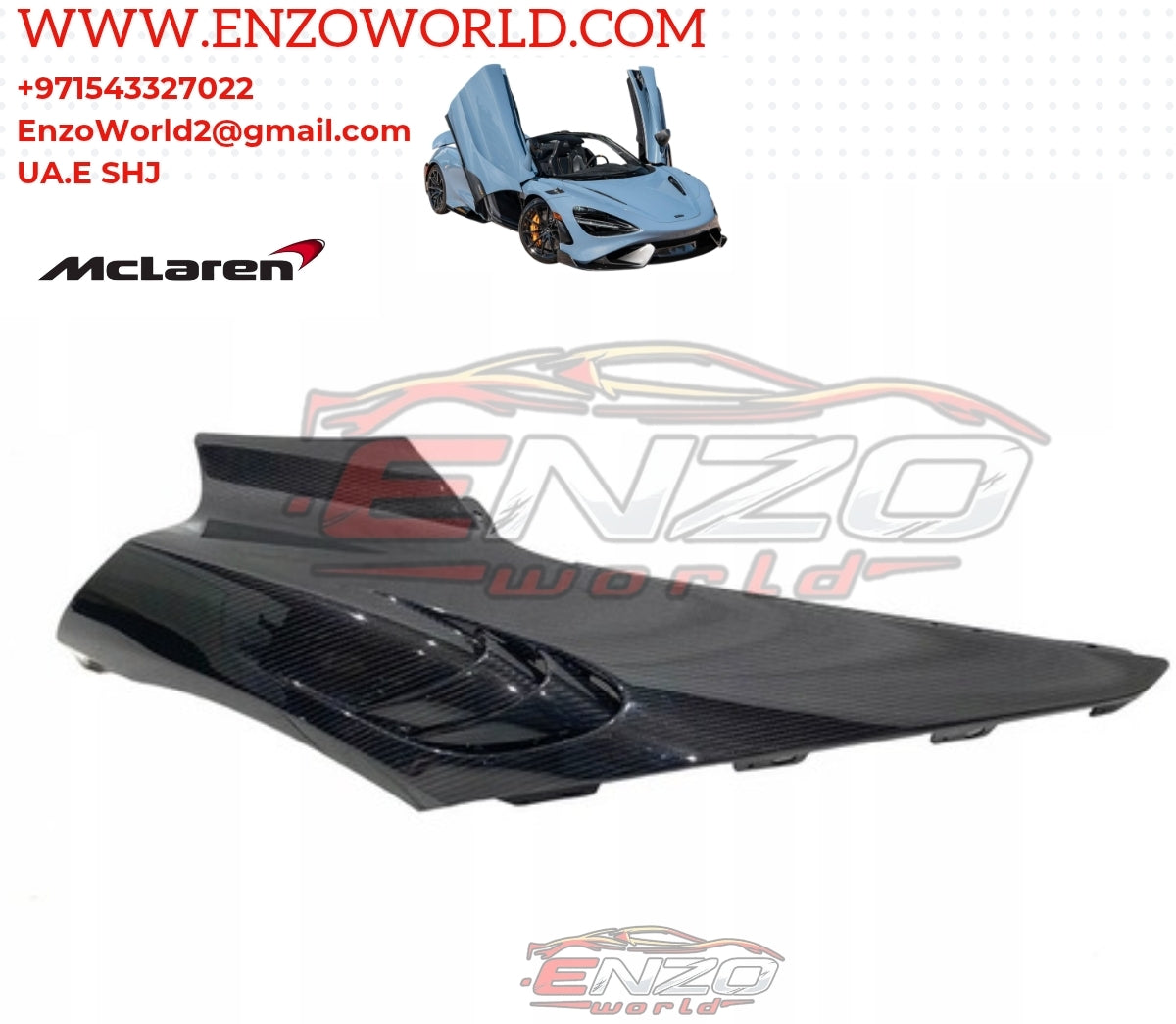 Mclaren 765LT Mansory Style Orginal Front Fender R/H