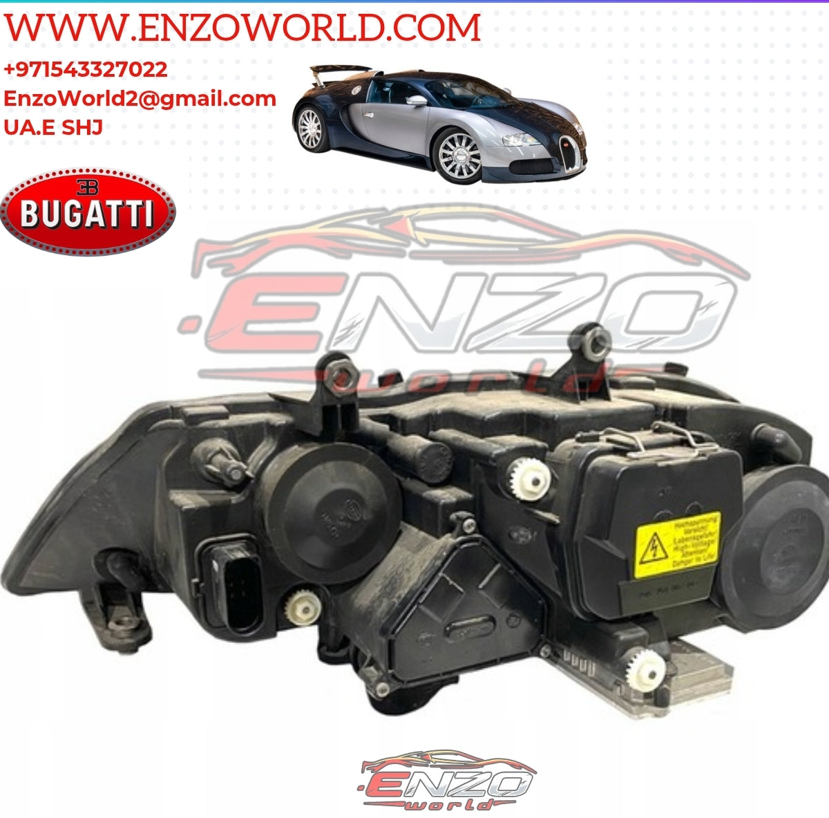 Bugatti Veyron Front Headlight R/H OEM:5BO941010J