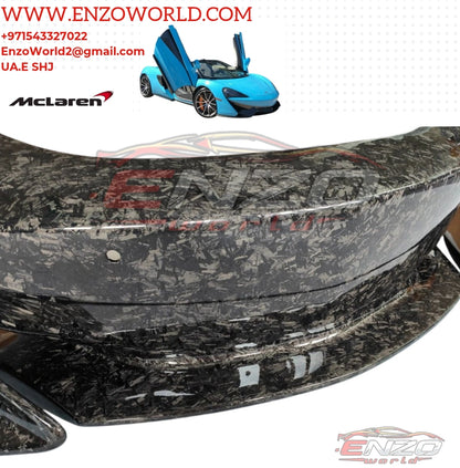 Mclaren 570S Front Bumper Splitter Forge Carbon Fiber