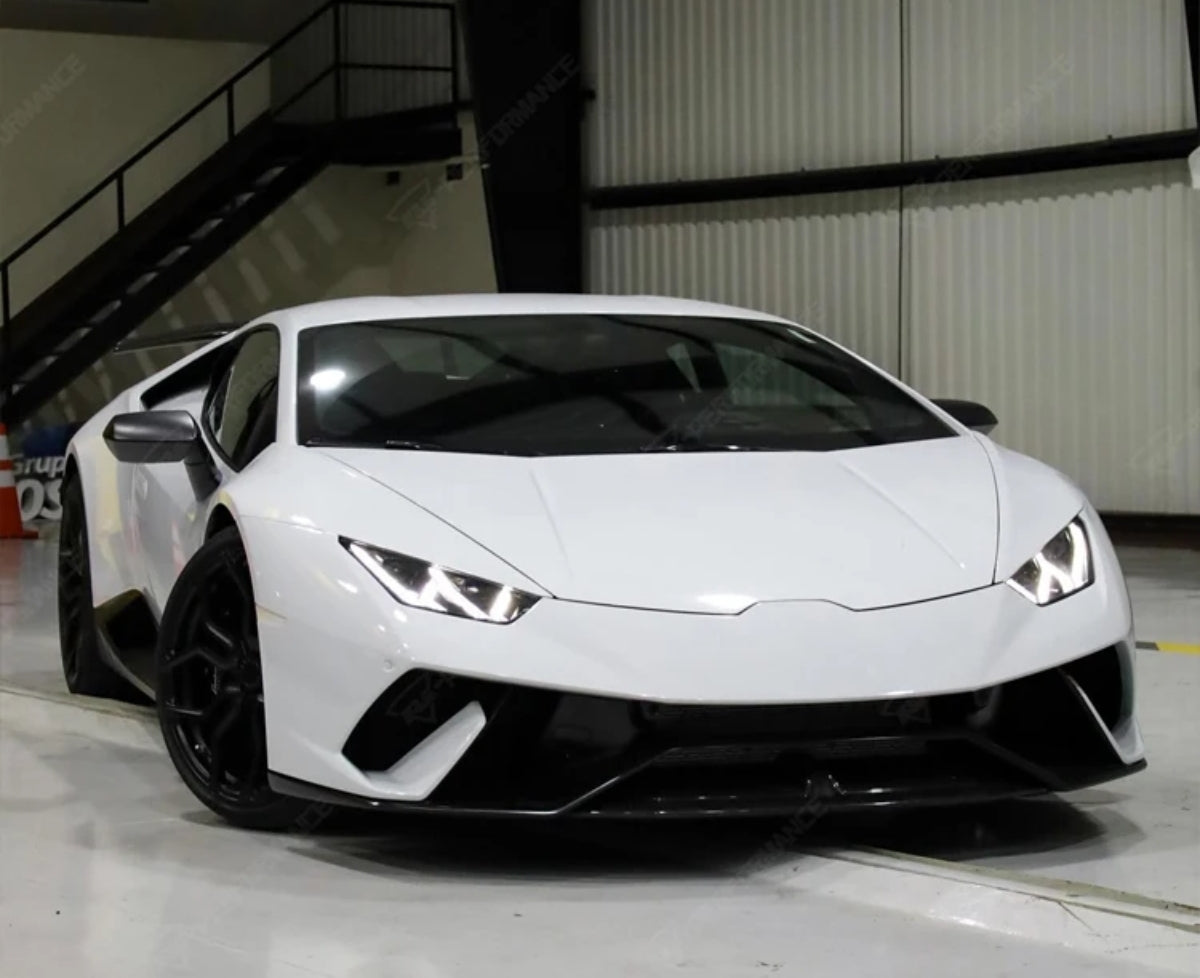 Half Carbon P Style Body Kit for Lamborghini Huracan 610 Body Kit with Front Bumper Rear Bumper Rear Hood Exhaust