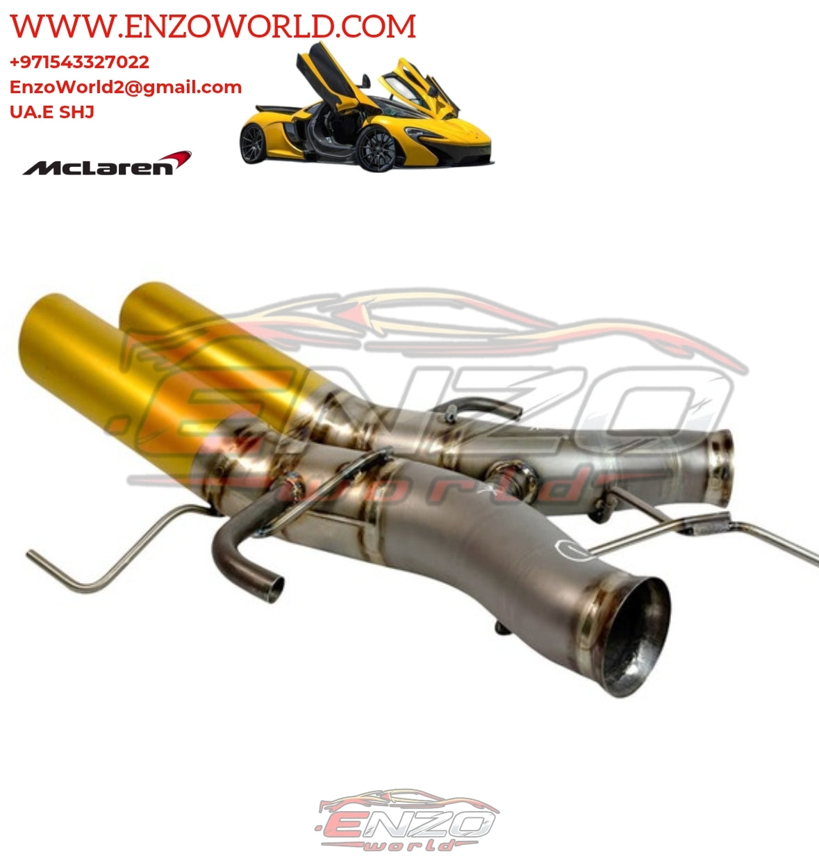 MCLAREN P1 GTR TITANIUM EXHAUST OE:12C0494RP