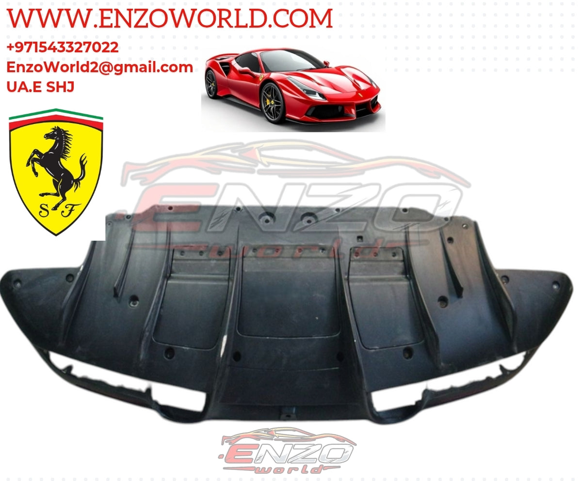 Ferrari F8 TRIBUTO Rear Bumper, TIPS and DIFFUSER