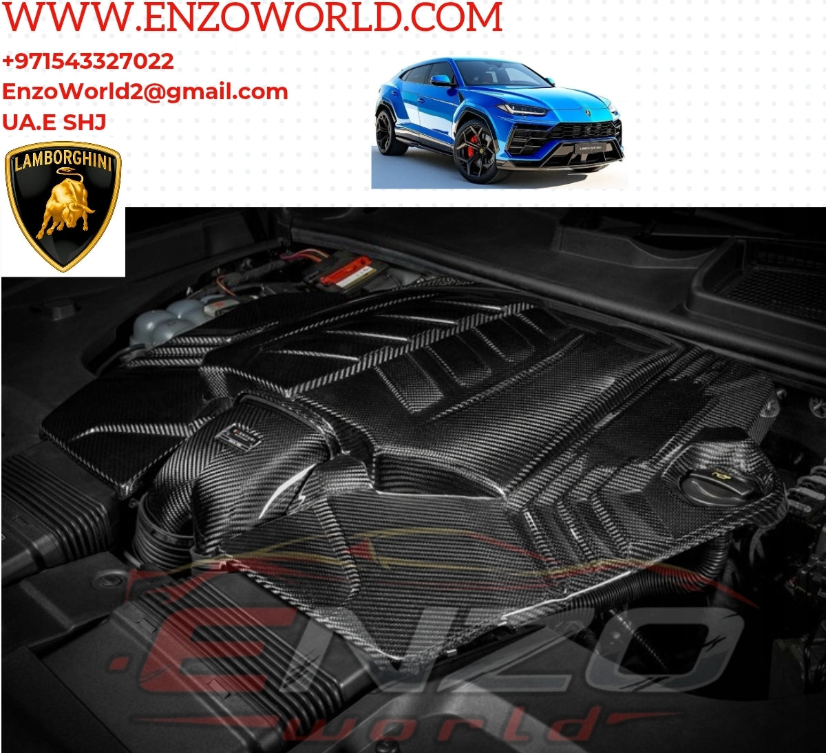 Lamborghini Urus Inlet Carbon Fiber System