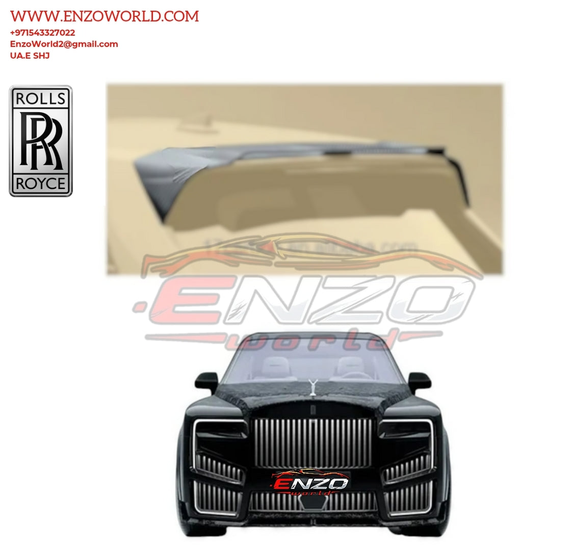 Mansory Style Dry Carbon Fiber Complete Kits(  Hood, Side Skirt, Front Bumper, Rear Spoiler, fender molding, lid Spoiler and roof spoiler for Rolls-Royce Cullinan 2021-2025
