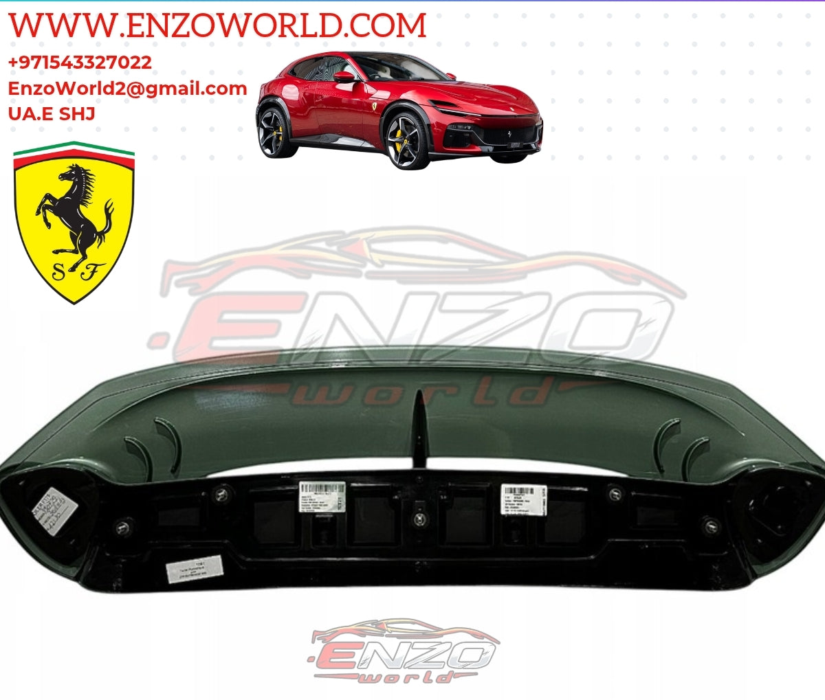 Ferrari Purosangue Rear Spoiler Wings