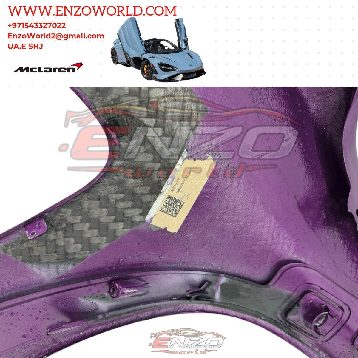 Mclaren 765LT Front Bumper OE: 14AB83RP