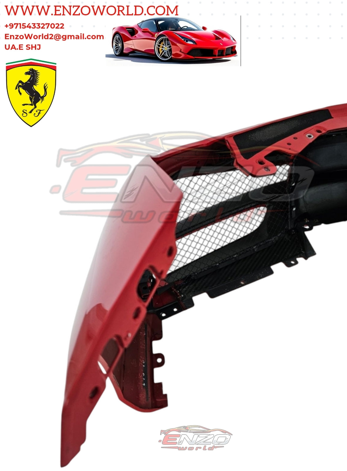 Ferrari 488 GTB Front Bumper Carbon Fiber
