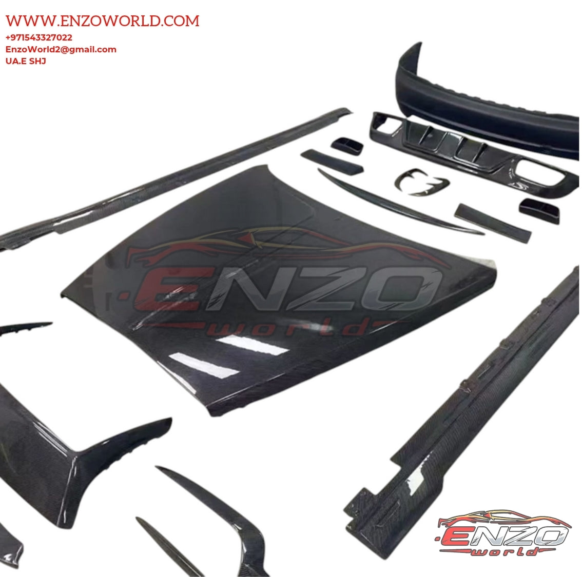 Rolls Royce Wraith Mansory Style Dry Carbon Fiber Kit 2014-2019