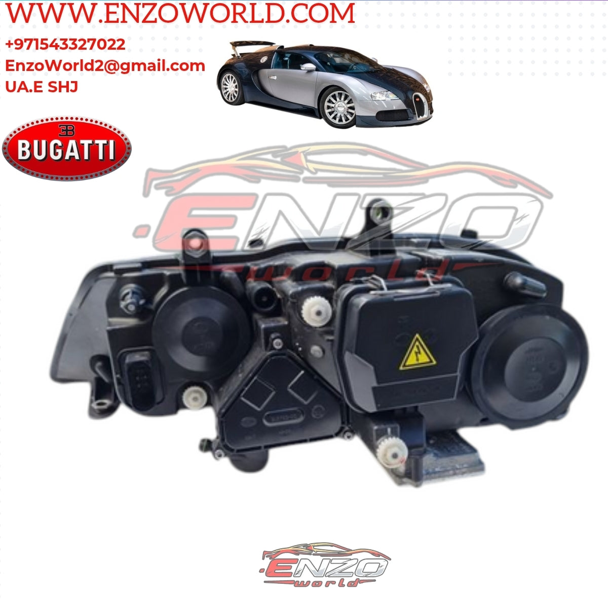 Bugatti Veyron Grand Sport BI Front Headlight R/H OEM:  5B0941010M