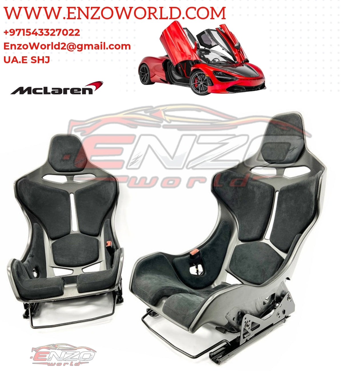 Mclaren Front Genuine MSO Senna Style Seats