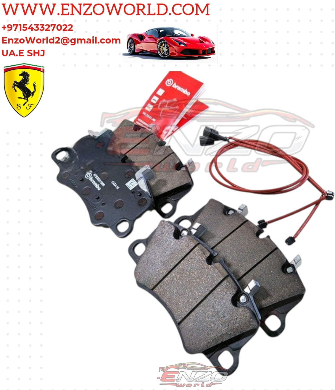 Ferrari Front Brake Pad Set OEM :70003826