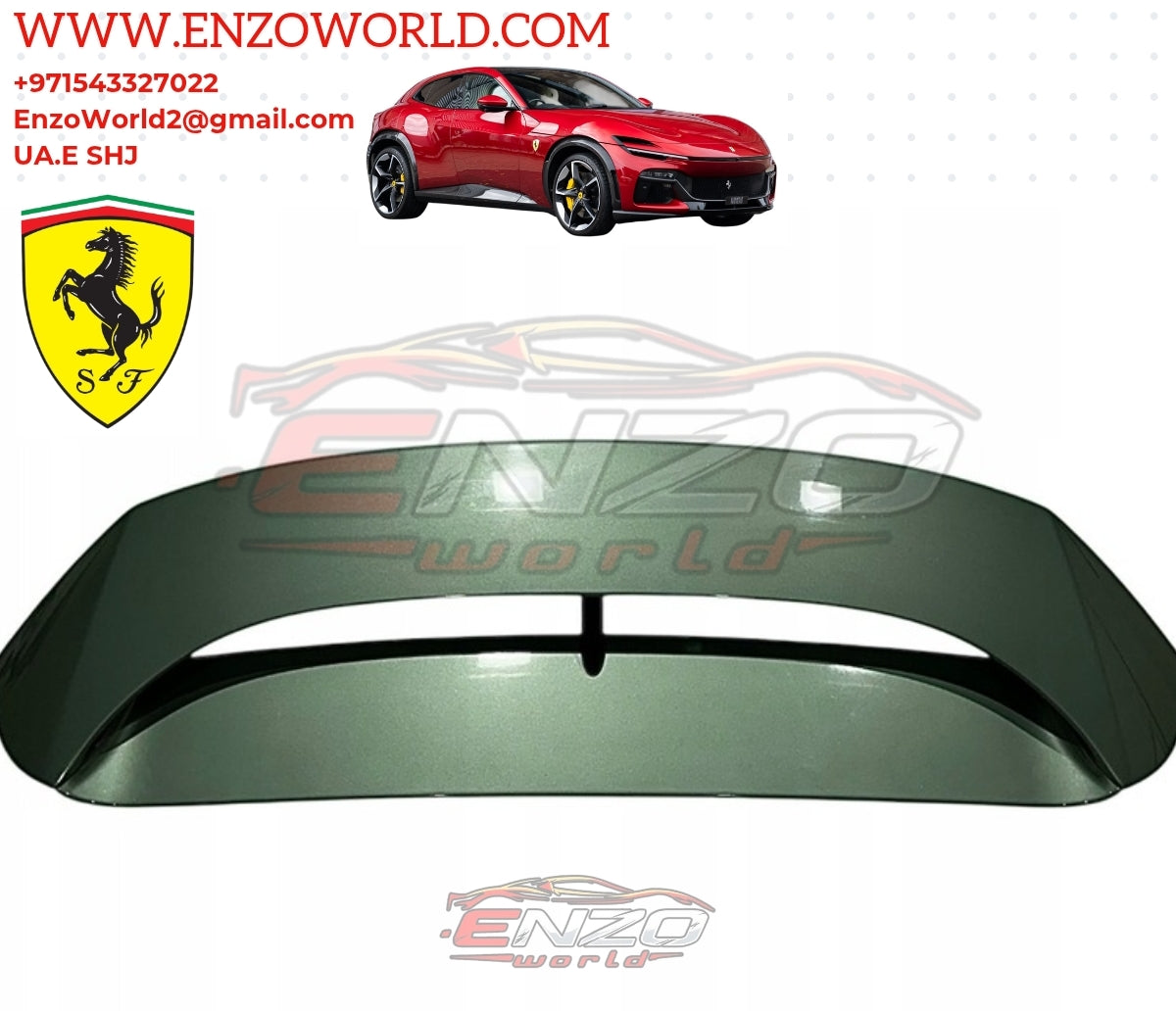 Ferrari Purosangue Rear Spoiler Wings