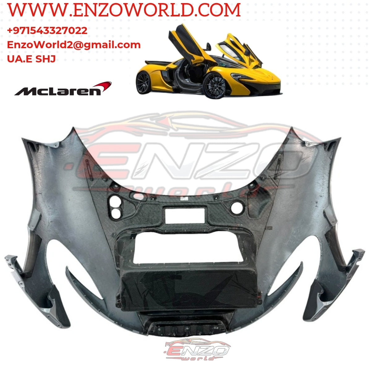 MCLAREN P1 CARBON FRONT CLAM Shell OE: 12A2992CP