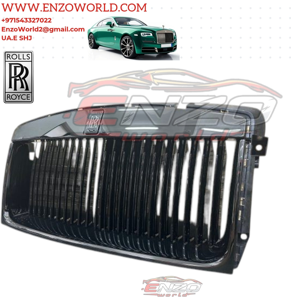 Rolls Royce Wraith / Dawn Front Grill Black Badge