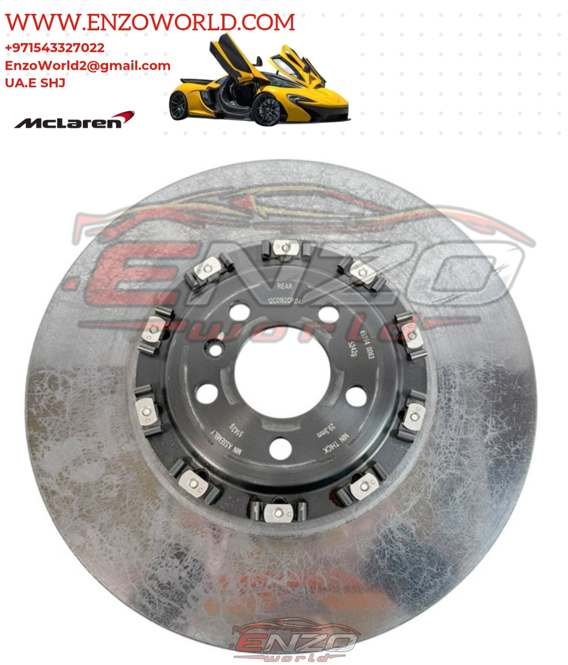 MCLAREN P1 REAR CERAMIC DISC OE:12C0182CP