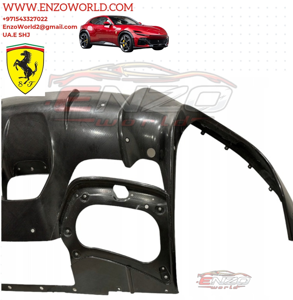 Ferrari Purosangue Rear Carbon Diffuser OE : 958048