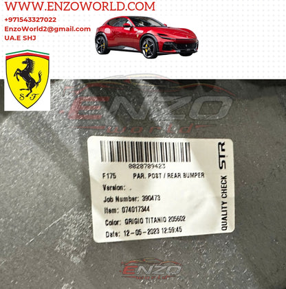 Ferrari Purosangue Rear Bumper With Diffuser OE