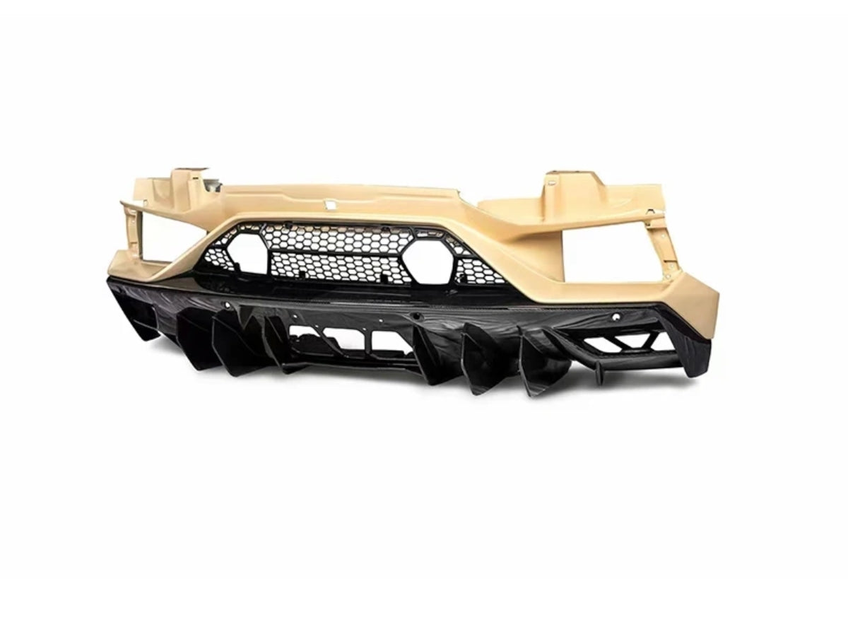 SVJ Style Dry Partial Carbon Fiber Car Body Kit Bumper Hood Exhaust for Lambo Aventador LP700-2 2011-2015