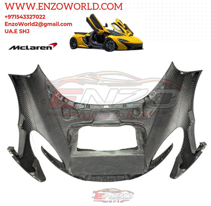 MCLAREN P1 MSO VISIBLE CARBON FRONT CLAM SHELL OE: 12A1590MP