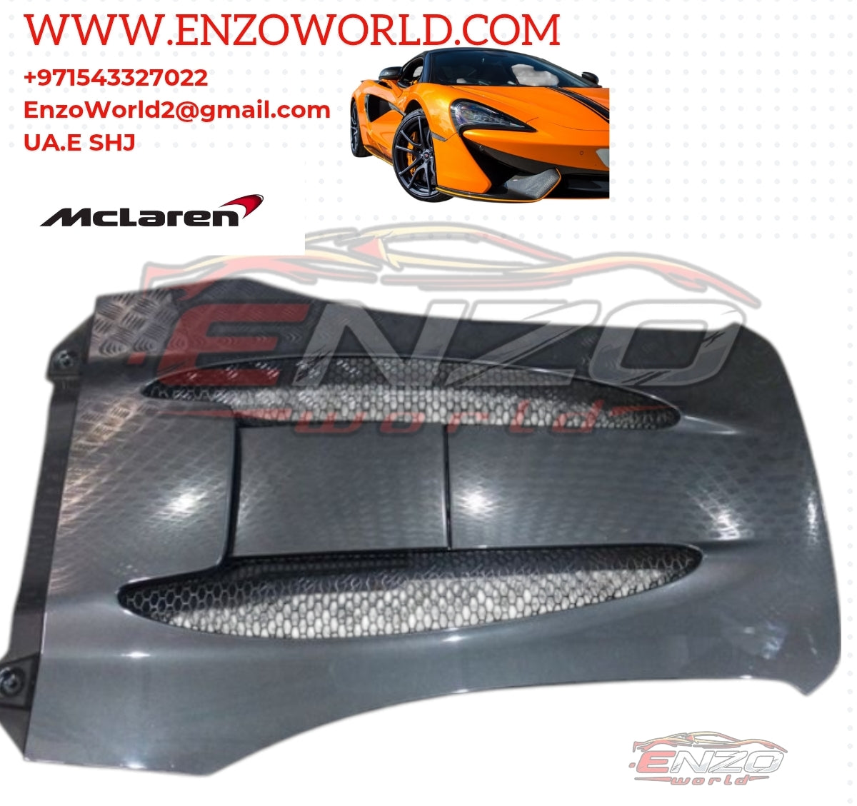 Mclaren 570S Rear Trunk Cover OE :13AA111SP