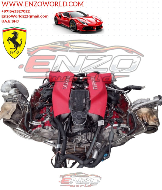 Ferrari F8 V8 3.9 Complete Engine