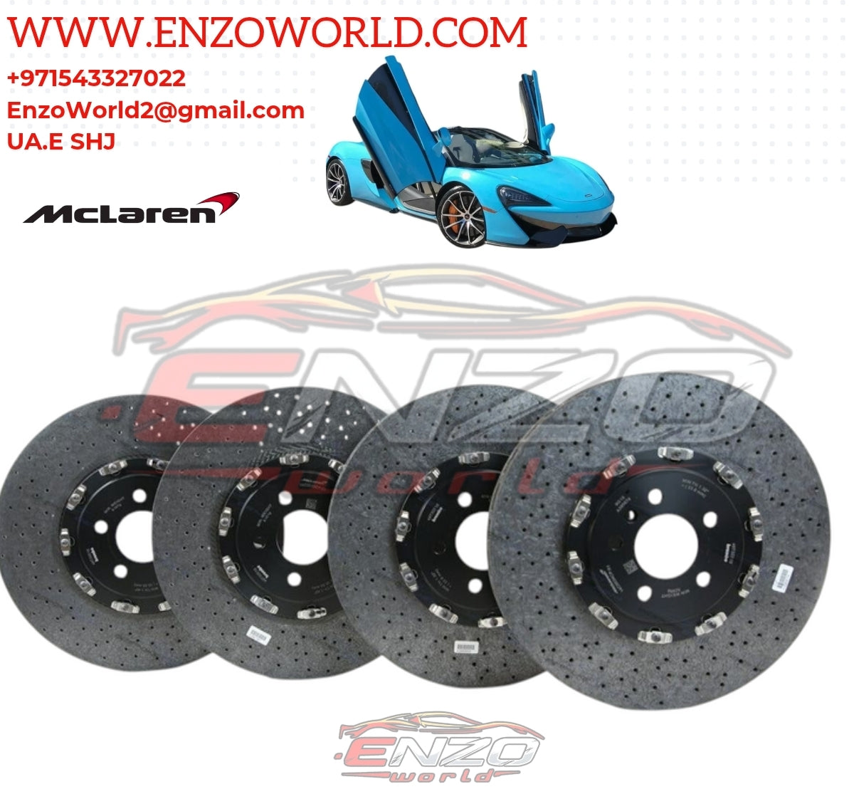 Mclaren 570S Front and Rear Ceramic Brake Package OE